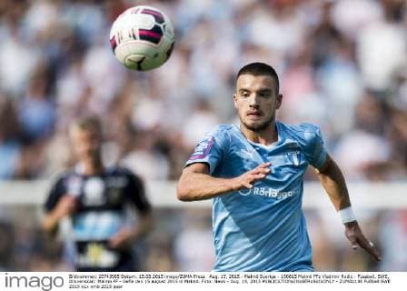 Aug. 15, 2015 - Malmö Sverige - 150815 Malmö FFs Vladimir Rodic - Fussball, SWE, Allsvenskan: Malmö FF - Gefle den 15 august 2015 in Malmö..Foto: News - Aug. 15, 2015 - ZUMAb138