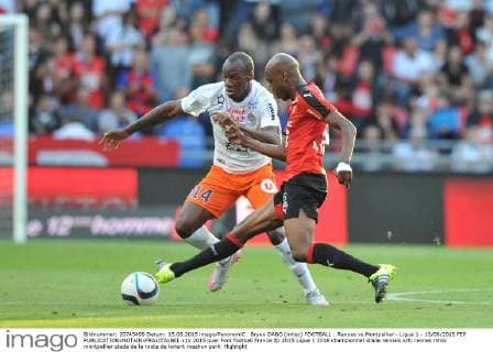 Bryan DABO (mhsc) FOOTBALL : Rennes vs Montpellier - Ligue 1 - 15 08 2015 FEP 