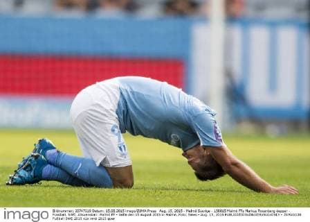 Aug. 15, 2015 - Malmö Sverige - 150815 Malmö FFs Markus Rosenberg deppar - Fussball, SWE, Allsvenskan: Malmö FF - Gefle den 15 august 2015 in Malmö..Foto: News - Aug. 15, 2015 - ZUMAb138