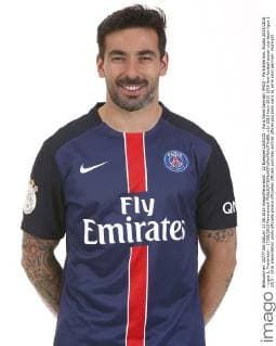 22 Ezequiel LAVEZZI - Paris Saint Germain (PSG) - Porträttermin, Studio 2015 2016 - Ligue 1, Frankreich - 17 08 2015 PanoramicX 