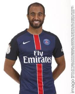 7 LUCAS MOURA - Paris Saint Germain (PSG) - Porträttermin, Studio 2015 2016 - Ligue 1, Frankreich - 17 08 2015 PanoramicX 