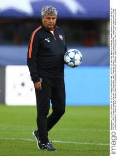 SOCCER - CL play offs, Rapid vs Shakhtar, preview VIENNA,AUSTRIA,18.AUG.15 - SOCCER - UEFA Champions League, play offs, SK Rapid Wien vs FC Shakhtar Donetsk, preview, training Shakhtar. Image shows head coach Mircea Lucescu (Donetsk). Keywords: Wien Energie. GEPAxpictures xChristianxOrt