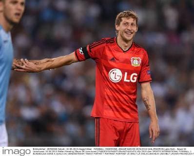 FUSSBALL CHAMPIONS LEAGUE SAISON 2015 2016 QUALIFIKATION Lazio Rom - Bayer 04 Leverkusen 18.08.2015 Stefan Kiessling (Bayer 04 Leverkusen) 