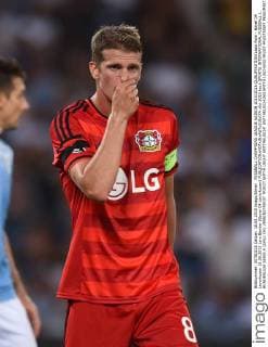 FUSSBALL CHAMPIONS LEAGUE SAISON 2015 2016 QUALIFIKATION Lazio Rom - Bayer 04 Leverkusen 18.08.2015 Lars Bender (Bayer 04 Leverkusen) 