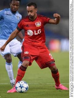 FUSSBALL CHAMPIONS LEAGUE SAISON 2015 2016 QUALIFIKATION Lazio Rom - Bayer 04 Leverkusen 18.08.2015 Karim Bellarabi (Bayer 04 Leverkusen) 
