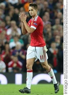 - MANCHESTER, UNITED KINGDOM: Manchester s Adnan Januzaj greets the fans as he is substituted during a soccer game between British club Manchester United ManU FC and Belgian team Club Brugge KV in Manchester, United Kingdom, Tuesday 18 August 2015, the first leg of the play-offs for the UEFA Champions League competition. BRUNOxFAHY  x04682756x