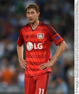 FUSSBALL CHAMPIONS LEAGUE SAISON 2015 2016 QUALIFIKATION Lazio Rom - Bayer 04 Leverkusen 18.08.2015 Stefan Kiessling (Bayer 04 Leverkusen) 