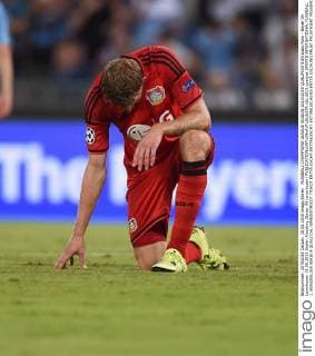 FUSSBALL CHAMPIONS LEAGUE SAISON 2015 2016 QUALIFIKATION Lazio Rom - Bayer 04 Leverkusen 18.08.2015 Stefan Kiessling (Bayer 04 Leverkusen) 