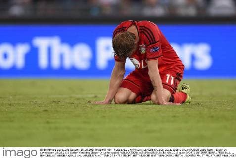 FUSSBALL CHAMPIONS LEAGUE SAISON 2015 2016 QUALIFIKATION Lazio Rom - Bayer 04 Leverkusen 18.08.2015 Stefan Kiessling (Bayer 04 Leverkusen) 