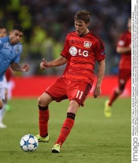 Fussball International Champions League Saison 2015 2016 Qualifikation 18.08.2015 Lazio Rom - Bayer 04 Leverkusen Stefan Kiessling (Bayer 04 Leverkusen) am Ball 