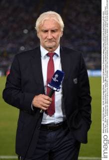 Fussball International Champions League Saison 2015 2016 Qualifikation 18.08.2015 Lazio Rom - Bayer 04 Leverkusen Sportdirektor Rudi Voeller (Bayer 04 Leverkusen) nachdenklich 