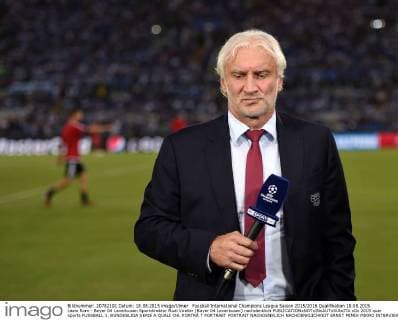 Fussball International Champions League Saison 2015 2016 Qualifikation 18.08.2015 Lazio Rom - Bayer 04 Leverkusen Sportdirektor Rudi Voeller (Bayer 04 Leverkusen) nachdenklich 