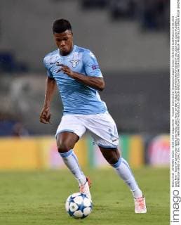 Fussball International Champions League Saison 2015 2016 Qualifikation 18.08.2015 Lazio Rom - Bayer 04 Leverkusen Balde Diao Keita (Lazio Rom) am Ball 