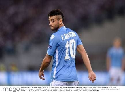 Fussball International Champions League Saison 2015 2016 Qualifikation 18.08.2015 Lazio Rom - Bayer 04 Leverkusen Felipe Anderson (Lazio Rom) 