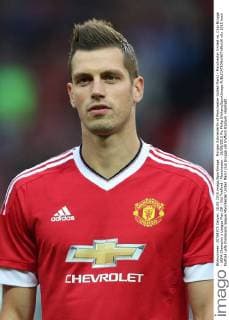 Morgan Schneiderlin of Manchester United ManU - Manchester United vs. Club Brugge - UEFA Champion s League Play Off - Old Trafford - Manchester - 18 08 2015 Pic Philip Oldham SportImage EDITORIAL USE ONLY. No use with unauthorised audio, video, data, fixture lists, club league logos or live services. Online in-match use limited to 120 images, no video emulation. No use in betting, games or single club league player publications.