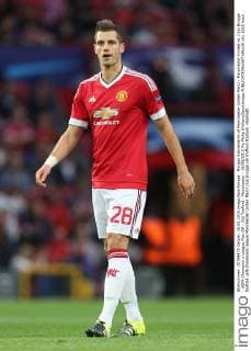 Morgan Schneiderlin of Manchester United ManU - Manchester United vs. Club Brugge - UEFA Champion s League Play Off - Old Trafford - Manchester - 18 08 2015 Pic Philip Oldham SportImage EDITORIAL USE ONLY. No use with unauthorised audio, video, data, fixture lists, club league logos or live services. Online in-match use limited to 120 images, no video emulation. No use in betting, games or single club league player publications.