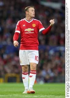 Wayne Rooney of Manchester United ManU - Manchester United vs. Club Brugge - UEFA Champion s League Play Off - Old Trafford - Manchester - 18 08 2015 Pic Philip Oldham SportImage EDITORIAL USE ONLY. No use with unauthorised audio, video, data, fixture lists, club league logos or live services. Online in-match use limited to 120 images, no video emulation. No use in betting, games or single club league player publications.
