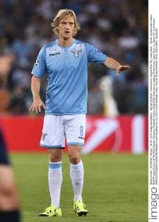 Aktuell Fußball, Champions League Play Off, Lazio Rom - Bayer Leverkusen Dusan BASTA Lazio Roma 18-08-2015 Stadio Olimpico, Football Calcio 2015 2016 Champions League Preliminary Lazio Rom vs. Bayer 04 Leverkusen andreaxstaccioli