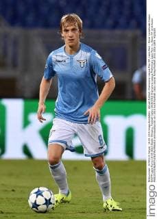 Aktuell Fußball, Champions League Play Off, Lazio Rom - Bayer Leverkusen Dusan BASTA Lazio Roma 18-08-2015 Stadio Olimpico, Football Calcio 2015 2016 Champions League Preliminary Lazio Rom vs. Bayer 04 Leverkusen andreaxstaccioli