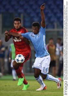 Aktuell Fußball, Champions League Play Off, Lazio Rom - Bayer Leverkusen Jonathan Tah Bayer, Keita Balde Diao Lazio Roma 18-08-2015 Stadio Olimpico, Football Calcio 2015 2016 Champions League Preliminary Lazio Rom vs. Bayer 04 Leverkusen andreaxstaccioli