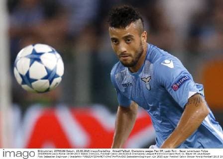 Aktuell Fußball, Champions League Play Off, Lazio Rom - Bayer Leverkusen Felipe ANDERSON Lazio Roma 18-08-2015 Stadio Olimpico, Football Calcio 2015 2016 Champions League Preliminary Lazio Rom vs. Bayer 04 Leverkusen Foto Sebastian Seglingen Insidefoto SebastianxSeglingen