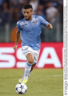 Aktuell Fußball, Champions League Play Off, Lazio Rom - Bayer Leverkusen Felipe ANDERSON Lazio Roma 18-08-2015 Stadio Olimpico, Football Calcio 2015 2016 Champions League Preliminary Lazio Rom vs. Bayer 04 Leverkusen Foto Sebastian Seglingen Insidefoto SebastianxSeglingen