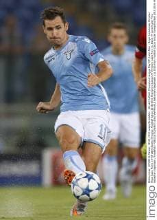 Aktuell Fußball, Champions League Play Off, Lazio Rom - Bayer Leverkusen Miroslav Klose Lazio Roma 18-08-2015 Stadio Olimpico, Football Calcio 2015 2016 Champions League Preliminary Lazio Rom vs. Bayer 04 Leverkusen Foto Sebastian Seglingen Insidefoto SebastianxSeglingen