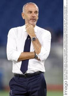 Aktuell Fußball, Champions League Play Off, Lazio Rom - Bayer Leverkusen Stefano Pioli Lazio Roma 18-08-2015 Stadio Olimpico, Football Calcio 2015 2016 Champions League Preliminary Lazio Rom vs. Bayer 04 Leverkusen Foto Sebastian Seglingen Insidefoto SebastianxSeglingen