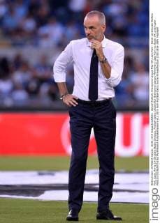 Aktuell Fußball, Champions League Play Off, Lazio Rom - Bayer Leverkusen Stefano Pioli, Lazio. Roma 18-08-2015 Stadio Olimpico, Football Calcio 2015 2016 Champions League Preliminary Lazio Rom vs. Bayer 04 Leverkusen AntoxBaldassarre