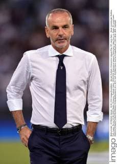 Aktuell Fußball, Champions League Play Off, Lazio Rom - Bayer Leverkusen Stefano Pioli, Lazio. Roma 18-08-2015 Stadio Olimpico, Football Calcio 2015 2016 Champions League Preliminary Lazio Rom vs. Bayer 04 Leverkusen AntoxBaldassarre