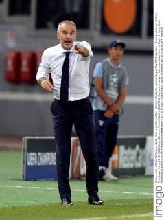 Aktuell Fußball, Champions League Play Off, Lazio Rom - Bayer Leverkusen Stefano Pioli, Lazio. Roma 18-08-2015 Stadio Olimpico, Football Calcio 2015 2016 Champions League Preliminary Lazio Rom vs. Bayer 04 Leverkusen AntoxBaldassarre
