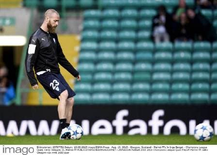 Aug. 19, 2015 - Glasgow, Scotland - Malmö FFs Jo Inge Berget - Champions League Quali, Celtic Glasgow vs. Malmö FF - ZUMAb138