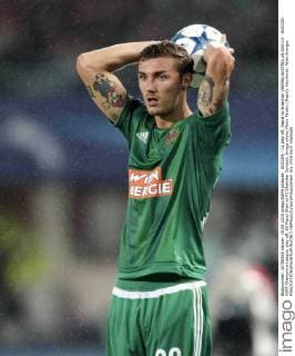 SOCCER - CL play off, Rapid vs Shakhtar VIENNA,AUSTRIA,19.AUG.15 - SOCCER - UEFA Champions League, play off, SK Rapid Wien vs FC Shakhtar Donetsk. Image shows Mario Pavelic (Rapid). Keywords: Wien Energie. GEPAxpictures xPhilippxBrem
