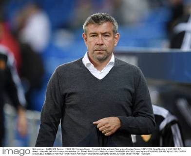 Fussball International Champions League Saison 2015 2016 Qualifikation 19.08.2015 FC Basel - Maccabi Tel Aviv Trainer Urs Fischer (FC Basel) 
