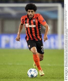 SOCCER - CL play off, Rapid vs Shakhtar VIENNA,AUSTRIA,19.AUG.15 - SOCCER - UEFA Champions League, play off, SK Rapid Wien vs FC Shakhtar Donetsk. Image shows Taison (Shakhtar). Keywords: Wien Energie. GEPAxpictures xPhilippxBrem