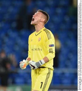 Fussball International Champions League Saison 2015 2016 Qualifikation 19.08.2015 FC Basel - Maccabi Tel Aviv JUBEL FC Basel; Torwart Tomas Vaclik 