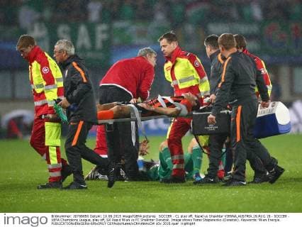 SOCCER - CL play off, Rapid vs Shakhtar VIENNA,AUSTRIA,19.AUG.15 - SOCCER - UEFA Champions League, play off, SK Rapid Wien vs FC Shakhtar Donetsk. Image shows Taras Stepanenko (Donetsk). Keywords: Wien Energie. GEPAxpictures xChristianxOrt