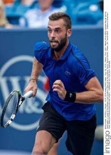 Aug. 19, 2015 - Mason, Ohio, USA - Benoit Paire (FRA) charges the net during Wednesday s round of the Western and Southern Open at at the Lindner Family Tennis Center , Mason, Oh. Tennis 2015 - Western & Southern Open - ZUMAs304