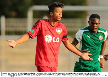 Leverkusen Benjamin Henrichs ( 11, Bayer Leverkusen) Bayer 04 Leverkusen U19 - Fortuna Duesseldorf U19, Fußball, A-Junioren-Bundesliga-West, 2. Spieltag,19.08.2015 Copyright: Deutzmannx xEibner-Pressefoto EP_cdn