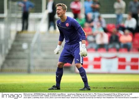 Leverkusen Bastian van der Put ( 1, TW, Fortuna Duesseldorf) Bayer 04 Leverkusen U19 - Fortuna Duesseldorf U19, Fußball, A-Junioren-Bundesliga-West, 2. Spieltag,19.08.2015 Copyright: Deutzmannx xEibner-Pressefoto EP_cdn