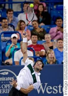 Aug. 19, 2015 - Mason, Ohio, USA - Jeremy Chardy (FRA) hits an overhand shot during Wednesday s round of the Western and Southern Open at at the Lindner Family Tennis Center , Mason, Oh. Tennis 2015 - Western & Southern Open - ZUMAs304