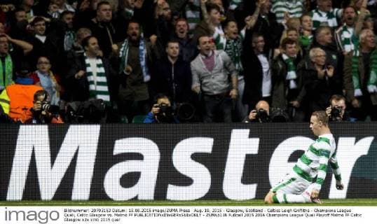 Aug. 19, 2015 - Glasgow, Scotland - Celtics Leigh Griffiths - Champions League Quali, Celtic Glasgow vs. Malmö FF  - ZUMAb138
