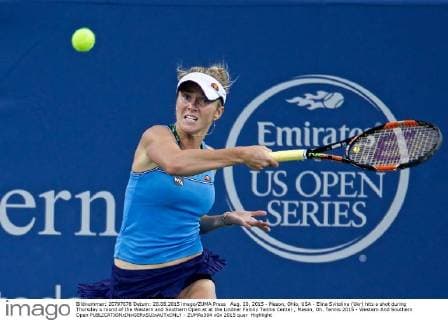 Aug. 20, 2015 - Mason, Ohio, USA - Elina Svitolina (Ukr) hits a shot during Thursday s round of the Western and Southern Open at at the Lindner Family Tennis Center , Mason, Oh. Tennis 2015 - Western And Southern Open - ZUMAs304