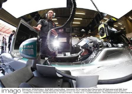 Motorsports: FIA Formula One World Championship WM Weltmeisterschaft 2015, Grand Prix of Belgium, 6 Nico Rosberg (GER, Mercedes AMG Petronas Formula One Team), xHOCHxZWEIx