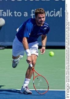 Aug. 21, 2015 - Mason, Ohio, USA - Stan Wawrinka (SUI) follows through on a serve during Friday s quarterfinal round of the Western and Southern Open at at the Lindner Family Tennis Center , Mason, Oh. Tennis 2015 - Western And Southern Open - ZUMAs304