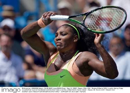 Aug. 21, 2015 - Mason, Ohio, USA - Serena Williams (USA) in action during Friday s quarterfinal round of the Western and Southern Open at at the Lindner Family Tennis Center , Mason, Oh. Tennis 2015 - Western And Southern Open - ZUMAs304
