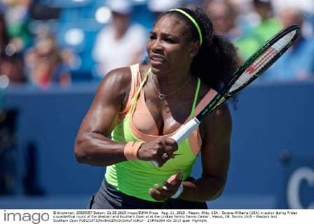 Aug. 21, 2015 - Mason, Ohio, USA - Serena Williams (USA) in action during Friday s quarterfinal round of the Western and Southern Open at at the Lindner Family Tennis Center , Mason, Oh. Tennis 2015 - Western And Southern Open - ZUMAs304