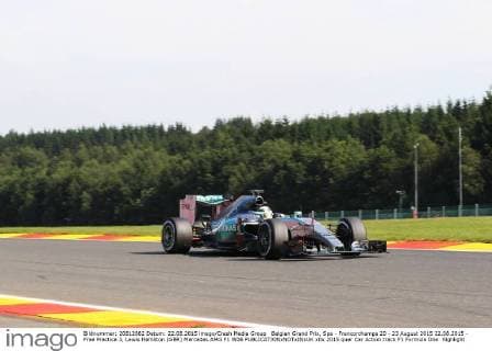 Belgian Grand Prix, Spa - Francorchamps 20 - 23 August 2015 22.08.2015 - Free Practice 3, Lewis Hamilton (GBR) Mercedes AMG F1 W06 