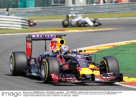 - SPA, BELGIUM: Australian Daniel Ricciardo of Infiniti Red Bull Racing pictured during the Spa-Francorchamps Formula One Grand Prix of Belgium, in Spa-Francorchamps, Sunday 23 August 2015. BRUNOxFAHY  x04685532x