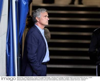Jose Mourinho manager of Chelsea waits in the tunnel before kick off - English Premier League - West Bromwich Albion v Chelsea - The Hawthorns Stadium - Newcastle - England - 23rd August 2015 - Picture Simon Bellis Sportimage EDITORIAL USE ONLY. No use with unauthorised audio, video, data, fixture lists, club league logos or live services. Online in-match use limited to 120 images, no video emulation. No use in betting, games or single club league player publications.